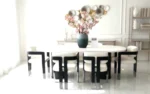 Tokyo Bamboo Dining Table with Chairs – Luxury Modern Dining Set (6 Seater) - Image 2