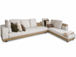 Brown Leather Design L-Shape