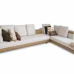 Brown Leather Design L-Shape