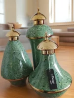 Gold and Green 3 in 1 Table Accessories - Image 2