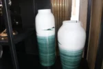 2 in 1 Green and White Table Accessories