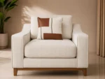 Off White Singles With Natural Wooden Leg - Image 2