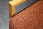 Burnt Orange Singles With Natural Wooden Arms - Image 4