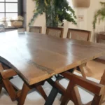 Natural Wood 8 Seater Dining