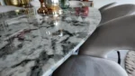 Green And Cream Marble Table Top Cream 8 Seater Dining - Image 4