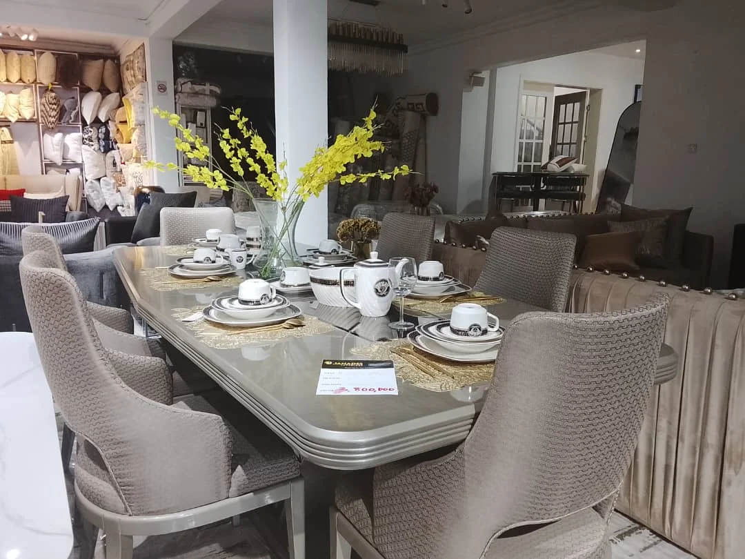 Light Grey 6 Seater Dining