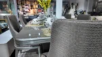 Light Grey 6 Seater Dining - Image 4