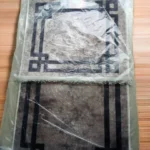 2 in 1 Black and Gold Brilliant Home Bath Mat