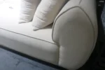 Off White Chaise Lounge With 4 Pillows - Image 6