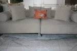 3 Seater Beige Sofa With 6 Pillows - Image 2