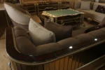 Brown Gold And Cream Mercinai 8 Seater (3,3,1,1) Sofa Set With 8 Seater Dining Centre Table Console/ - Image 3