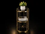 Gold Steel 2 in 1 Side Stool