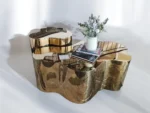 Gold 2 in 1 Centre Table